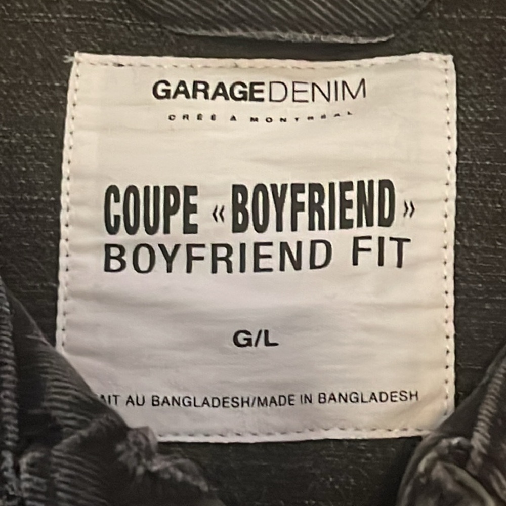 GARAGE DENIM Coupe Boyfriend SZ Large - Picture 2 of 10